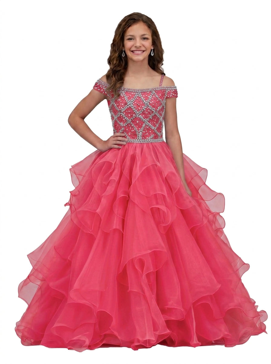 Girwem Watermelon girls pageant dress - GRPD10005
