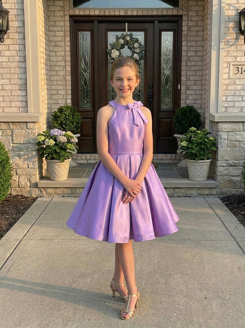 GIRWEM ST10001 Lavender Outdoor Short Dress